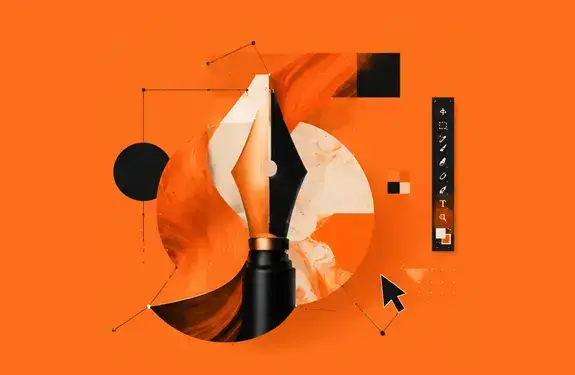 Adobe Illustrator Training Course Philippines hero section design with vector graphics, creative design elements, illustration tools, and digital art visuals.