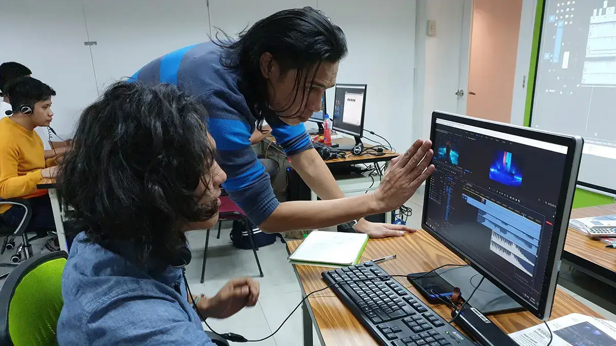 premiere pro training courses Philippines student doing exercises photo