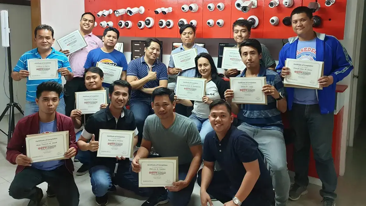 CCTV security solar power fiber optic dahua hikvision training Philippines